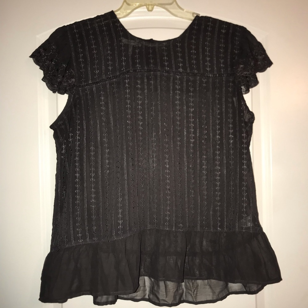Chiffon lace shirt